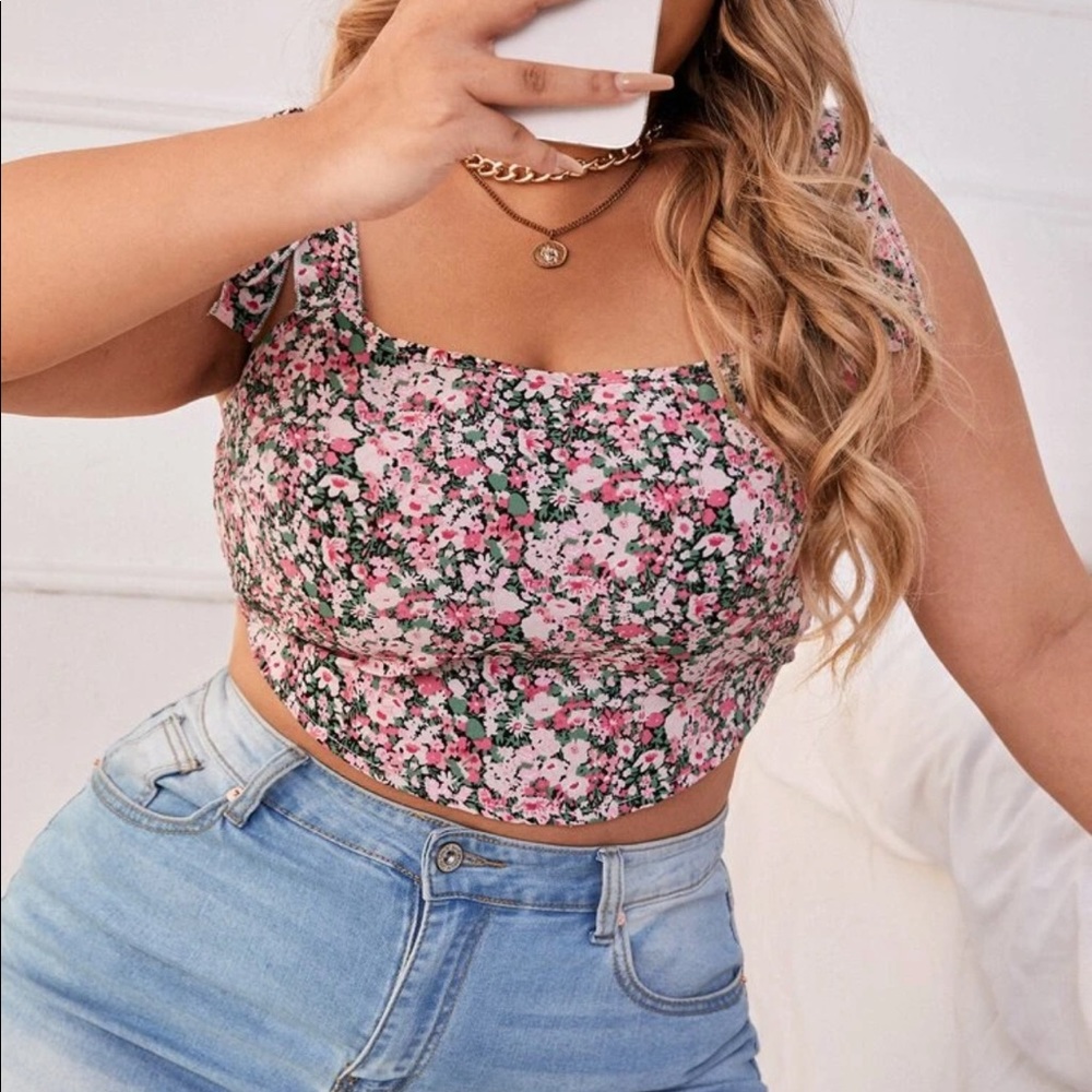 Shein Curvy Plus Crop Top NEW